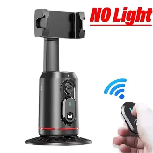 360° Rotation Gimbal Stabilizer Tripod Selfie Stick Desktop Face Tracking with Bluetooth Remote Shutter Light Holder