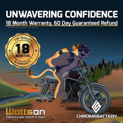 Chrome 12V 10AH Replacement Battery Kit – Compatible with Schwinn S180 / Mongoose (4 Pack)