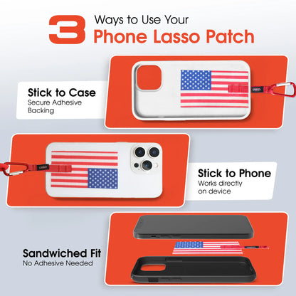 Phone Lasso Smartphone Lanyard Tethering System Universal Design for All Handheld Devices & Cases