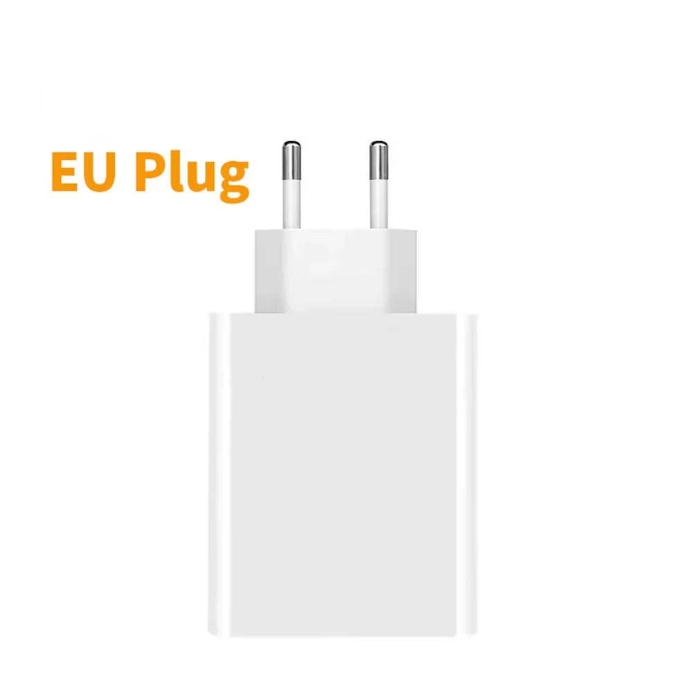 33W USB Fast Charger Quick Charge 3.0 USB Type C Cable 6A for Xiaomi Redmi Note 13/12 Iphone Samsung Mobile Phone Charge Adapter