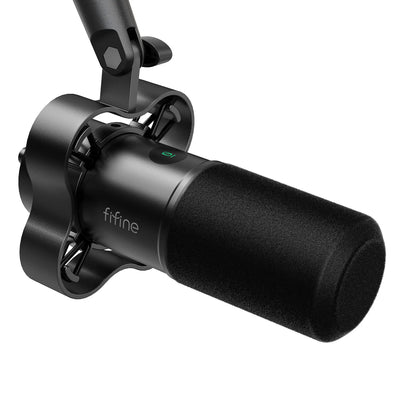 FIFINE K688 Neo USB/XLR Podcast Microphone – Dynamic Pro Mic, Mute & Monitor for Streaming, Gaming, Vocal & Music Recording Audio, for PC Smartphone Mixer, Boom Arm