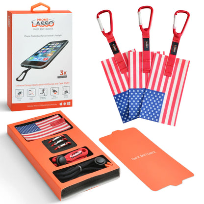 Phone Lasso Smartphone Lanyard Tethering System Universal Design for All Handheld Devices & Cases