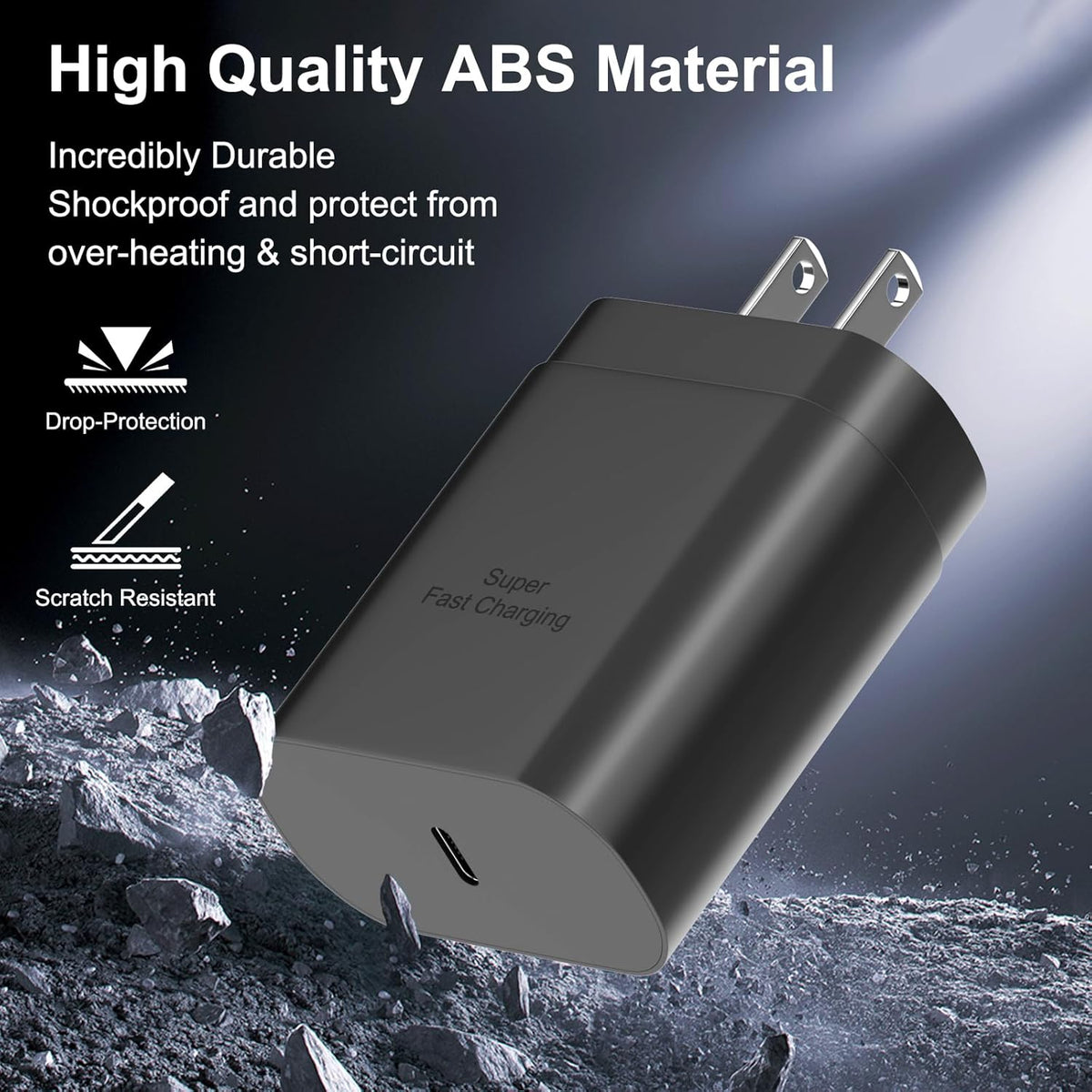Samsung USB-C Super Fast Charging Power Adapter,25W PD Charger Block for Samsung Galaxy S23 Ultra/S23/S23+/S22/S22 Ultra/S22+/Note 20/S20/S21/S10, Galaxy Tab S7/S8(2 Pack)