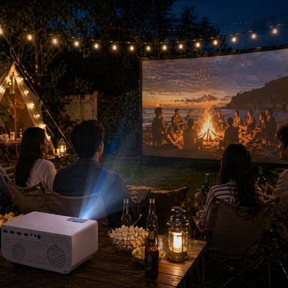 Native 1080P Mini Projector, Support 4K Projector with 5G Wifi and Bluetooth, 300 ANSI Movie Projector Compatible with HDMI/USB/PC/AV, 300" Display Full HD Home Theater, Outdoor & Indoor Use