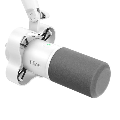 FIFINE K688 Neo USB/XLR Podcast Microphone – Dynamic Pro Mic, Mute & Monitor for Streaming, Gaming, Vocal & Music Recording Audio, for PC Smartphone Mixer, Boom Arm