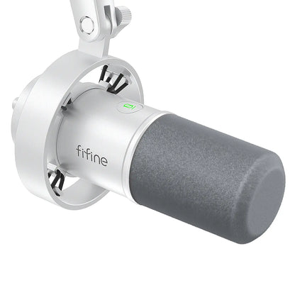FIFINE K688 Neo USB/XLR Podcast Microphone – Dynamic Pro Mic, Mute & Monitor for Streaming, Gaming, Vocal & Music Recording Audio, for PC Smartphone Mixer, Boom Arm