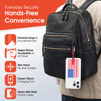 Phone Lasso Smartphone Lanyard Tethering System Universal Design for All Handheld Devices & Cases