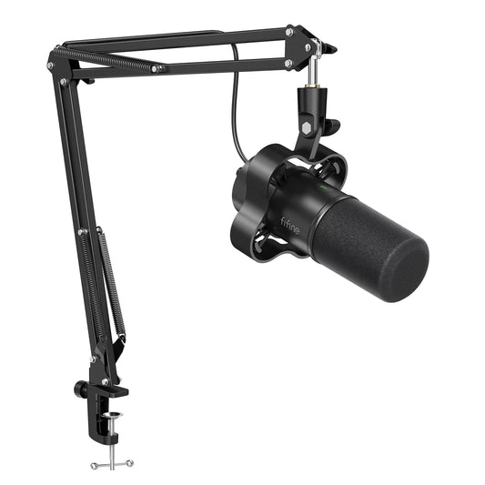 FIFINE K688 Neo USB/XLR Podcast Microphone – Dynamic Pro Mic, Mute & Monitor for Streaming, Gaming, Vocal & Music Recording Audio, for PC Smartphone Mixer, Boom Arm