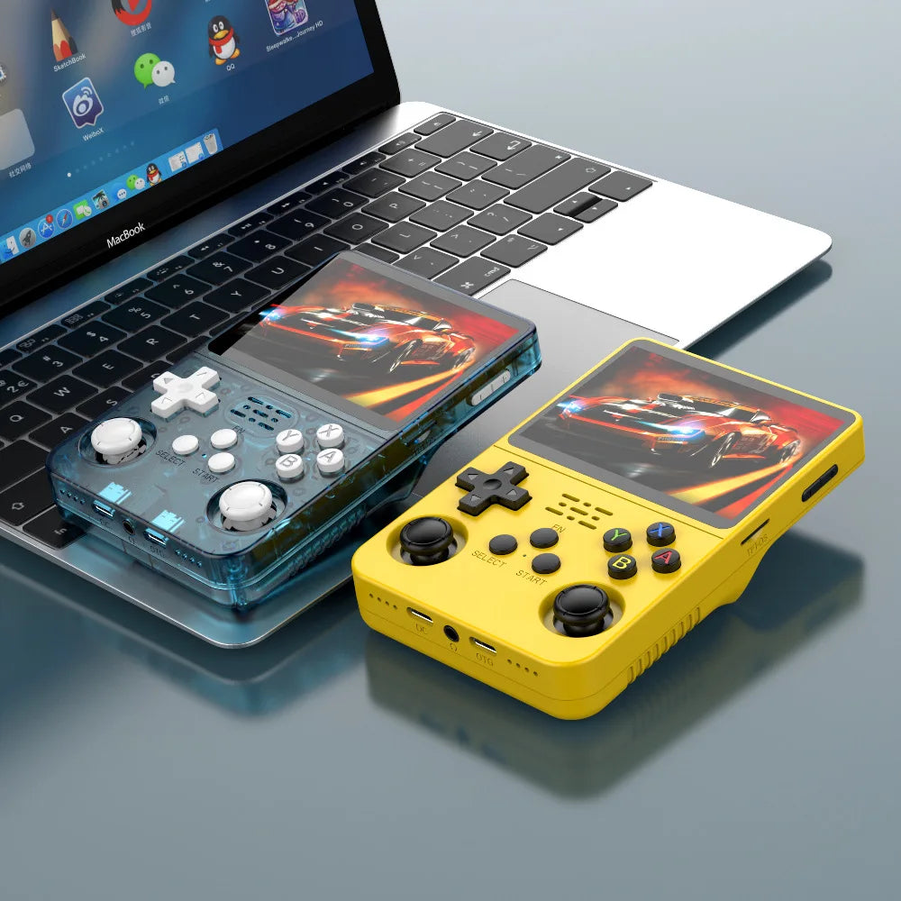 Open Source R36S Retro Handheld Video Game Console Linux System 3.5 Inch IPS Screen Portable Pocket Video Player 64GB 128G Games