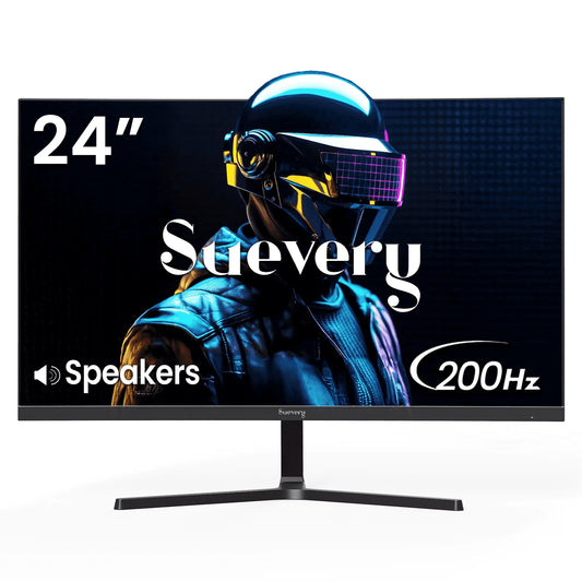 24" 200Hz Gaming Monitor,Ips Panel,Fhd Computer Monitor, Built-In Speakers, 120% Srgb, Freesync, Black