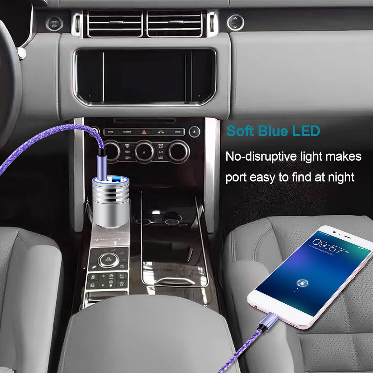 USB C Car Charger Fast Charging C Cord for Samsung Galaxy A17 A16 5G S24 S23 A15 A14 A25 S22 S21 Ultra/S21+/S20 Fe/Note 20 S10E S9 A71 A72 A52 A32,Iphone 16 Pro Max 15,30W Phone Automobile Adapter