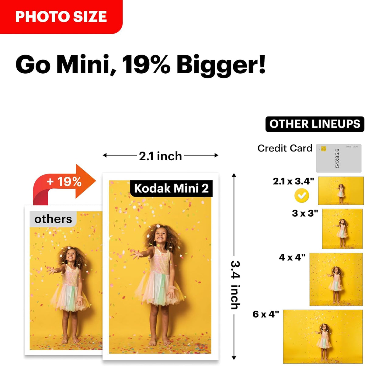 Mini 2 Retro 2X3 Portable Photo Printer, 8 Sheets, Bluetooth Smartphone Printer for Iphone & Android, Instant Color Prints, 4PASS Dye Sublimation, White